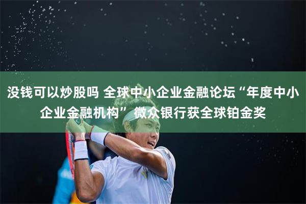 没钱可以炒股吗 全球中小企业金融论坛“年度中小企业金融机构” 微众银行获全球铂金奖