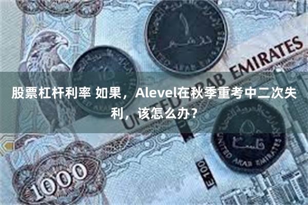 股票杠杆利率 如果，Alevel在秋季重考中二次失利，该怎么办？