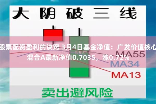 股票配资盈利的诀窍 3月4日基金净值：广发价值核心混合A最新净值0.7035，涨0.72%